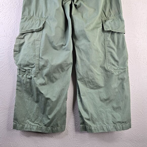 BDG Cargo Carpenter Pant Womens Sz 4 Green Utility Baggy Relaxed Wide Leg Skater - Picture 11 of 13